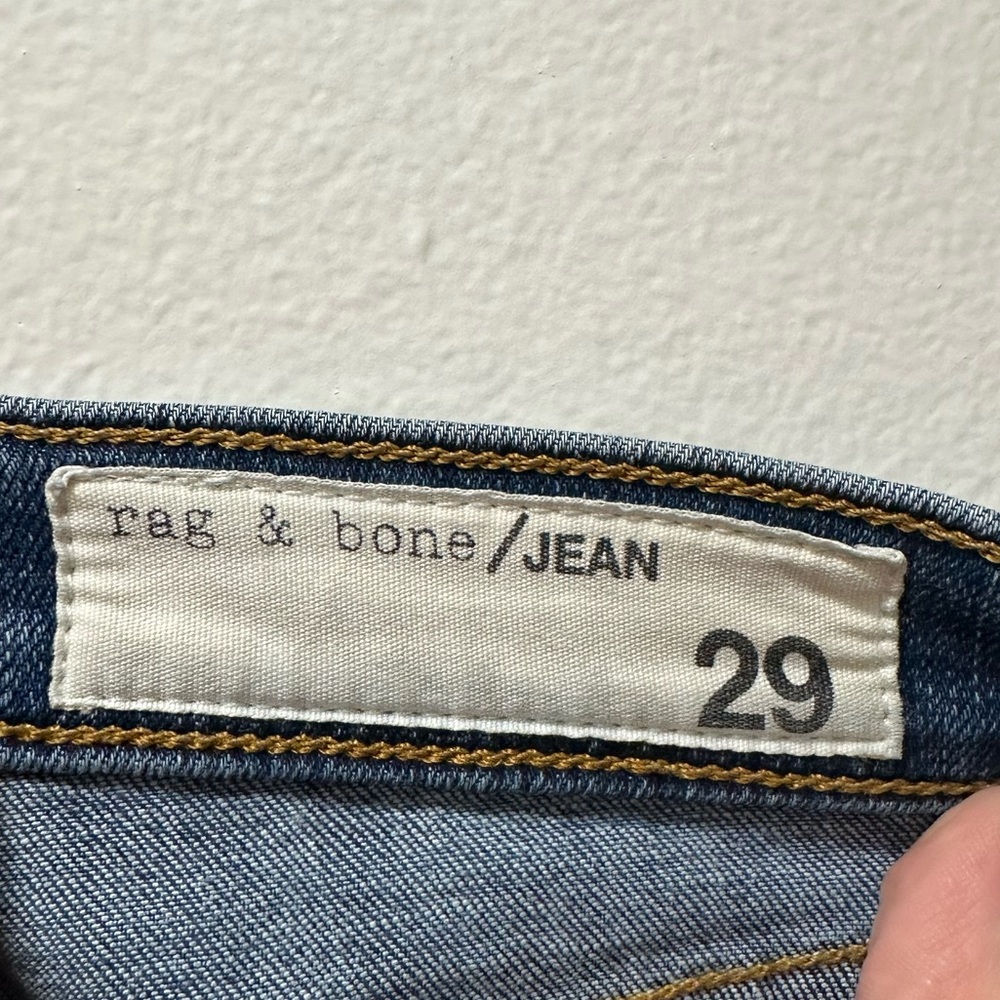 rag & bone High Rise Raw Hem Skinny Jeans - Picture 5 of 12